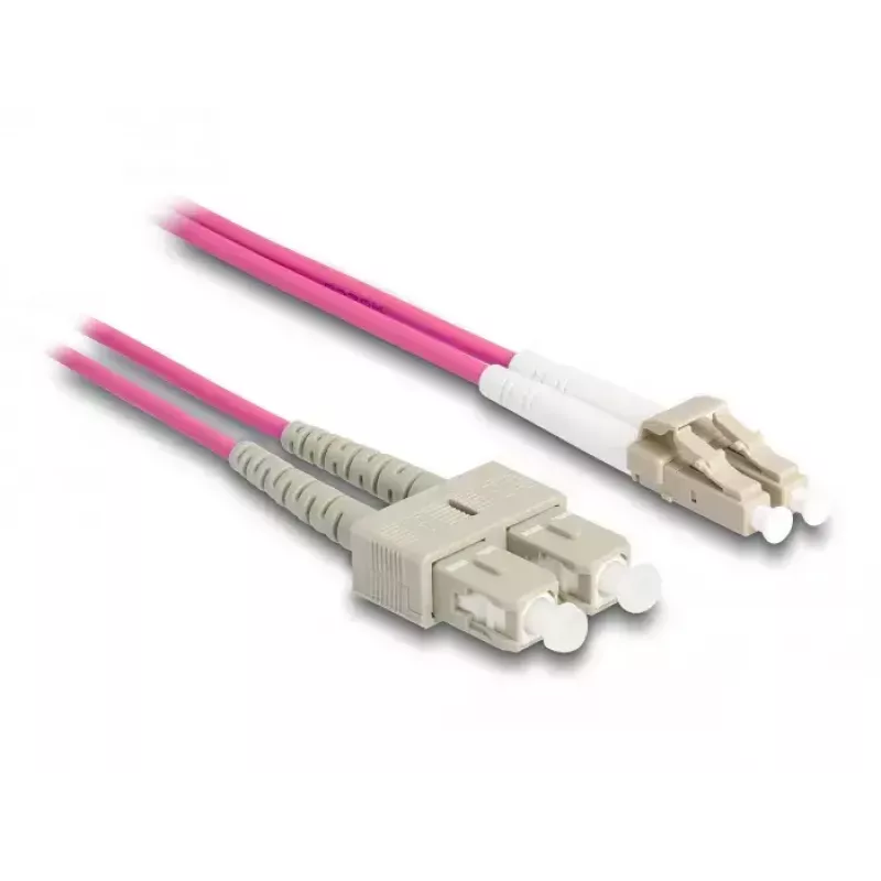 DeLOCK cable de fibra óptica LC dúplex a SC dúplex OM4 3m