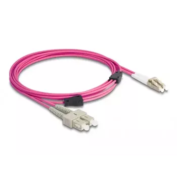DeLOCK cable de fibra óptica LC dúplex a SC dúplex OM4 3m