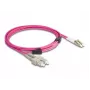 DeLOCK cable de fibra óptica LC dúplex a SC dúplex OM4 3m