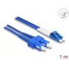 DeLOCK cable de fibra óptica LC dúplex a SC dúplex monomodo OS2 1 m