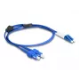 DeLOCK cable de fibra óptica LC dúplex a SC dúplex monomodo OS2 1 m