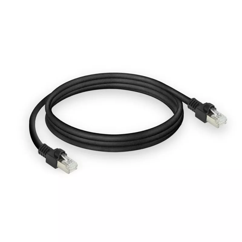ACT Negro 1 metro Cable de red S/FTP CAT7 PUR flex snagless con conectores RJ45 (compatible CAT6A)