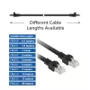 ACT Negro 1 metro Cable de red S/FTP CAT7 PUR flex snagless con conectores RJ45 (compatible CAT6A)