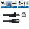 ACT Negro 1 metro Cable de red S/FTP CAT7 PUR flex snagless con conectores RJ45 (compatible CAT6A)