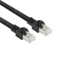 ACT Negro 10 metros Cable de red S/FTP CAT7 PUR flex, con protección de lengüeta, con conectores RJ45 (conforme CAT6A)