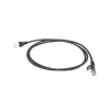 ACT Negro 10 metros Cable de red LSZH U/FTP CAT6A Datacenter Slimline con conectores RJ45 sin lengüeta