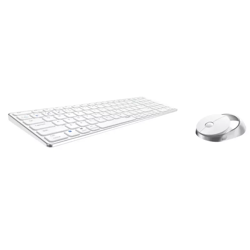 Rapoo 9750M Teclado ratón incluido Inalámbrico Bluetooth QWERTZ Alemán Blanco