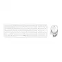 Rapoo 9750M Teclado ratón incluido Inalámbrico Bluetooth QWERTZ Alemán Blanco