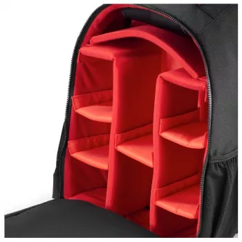 Mochila Hama Ohio negra, roja