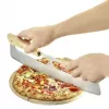 Westmark Pro cortapizzas, acero inoxidable, mango de madera, plateado/marrón