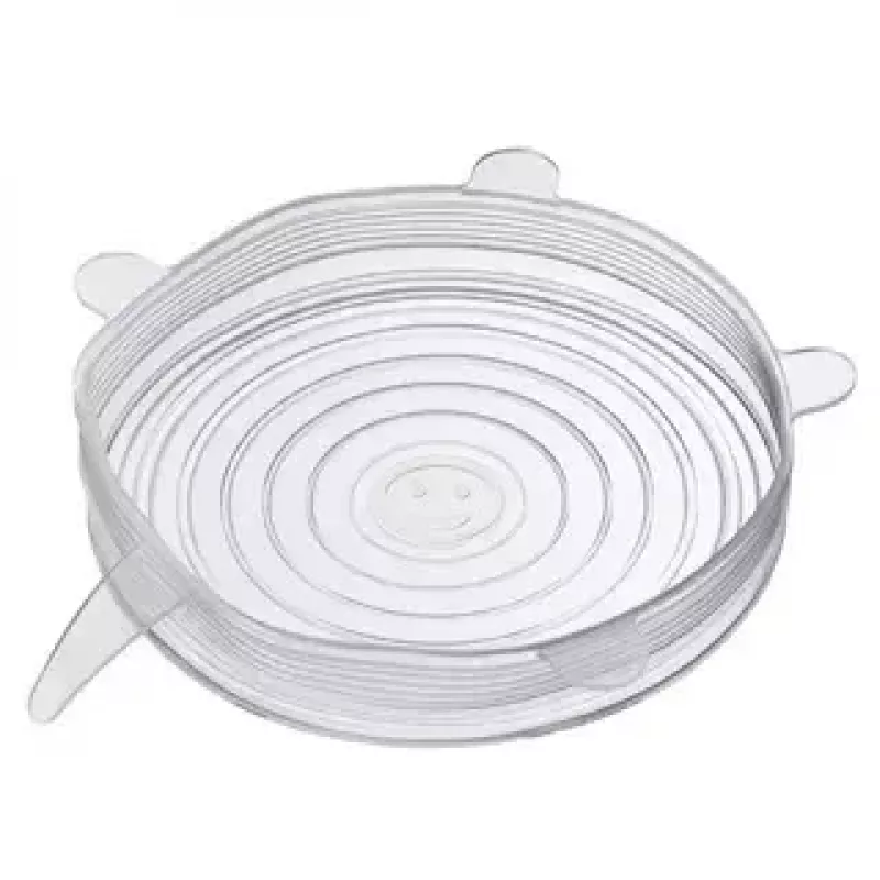 Tapas para alimentos Westmark 23272260 - tapas de silicona transparentes, 6 uds.