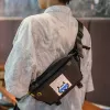 Bolso bandolera Divoom Pixoo negro unisex 340x90x150 mm pantalla LED