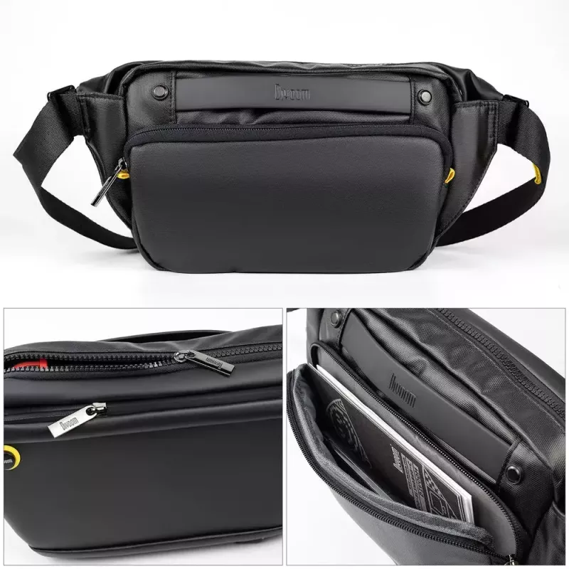 Bolso bandolera Divoom Pixoo negro unisex 340x90x150 mm pantalla LED
