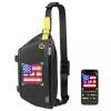 Bolso bandolera Divoom Pixoo negro unisex 340x90x150 mm pantalla LED