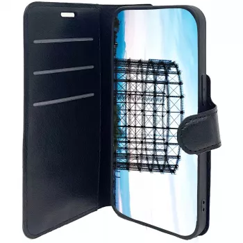 Funda tipo folio JT BERLIN Schöneberg para iPhone 14 15,5 cm negra