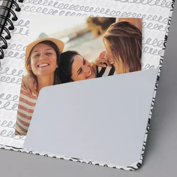 Cuaderno Sigel Jolie JN623 A5 120 hojas negro menta blanco