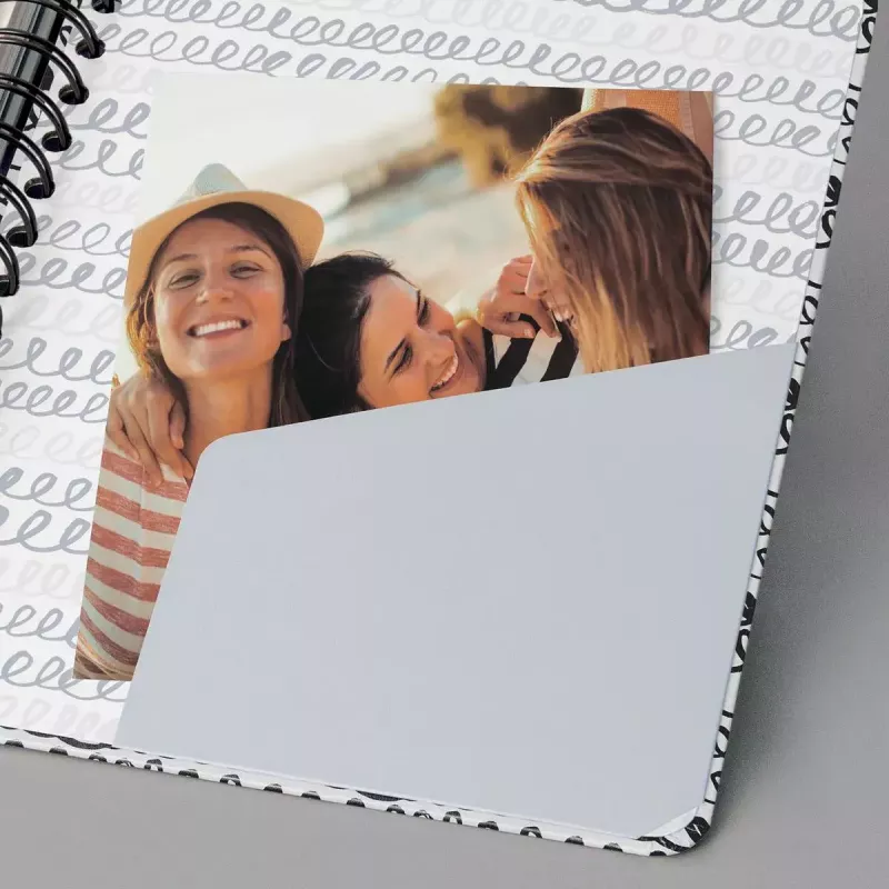 Cuaderno Sigel Jolie JN623 A5 120 hojas negro menta blanco
