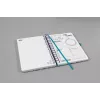 Diario personal Sigel Jolie JP204 azul petróleo lila turquesa blanco