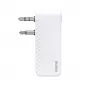 Hama 00014171 transmisor de audio Bluetooth para aviones y uso universal, 10 h, AUX, blanco