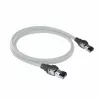 ACT gris 1 metro cable de parcheo S/FTP CAT6A IDC 4PPoE / PoE++ 100W LSZH con protección de lengüeta con conectores RJ45