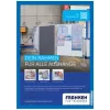 Marco para pizarra Franken AR15032 A3 azul 470x10x650 mm 2 uds.