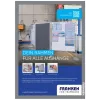 Marco para pizarra Franken AR15132 plata A3 470x10x650mm 2 uds.