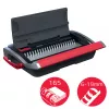 GBC CombBind CB15 4410061 encuadernadora de canutillos de plástico, negra/plateada/roja