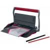GBC CombBind CB15 4410061 encuadernadora de canutillos de plástico, negra/plateada/roja