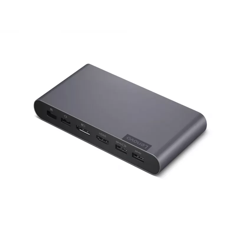 Lenovo 40B30090IT base de conexión USB-C para portátil / replicador de puertos, 2× USB 3.2 Gen 2, gris