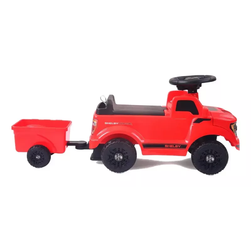 Coche de arrastre Jamara Shelby Ford F-150 Raptor – a batería, 1 asiento, 4 ruedas, negro/rojo