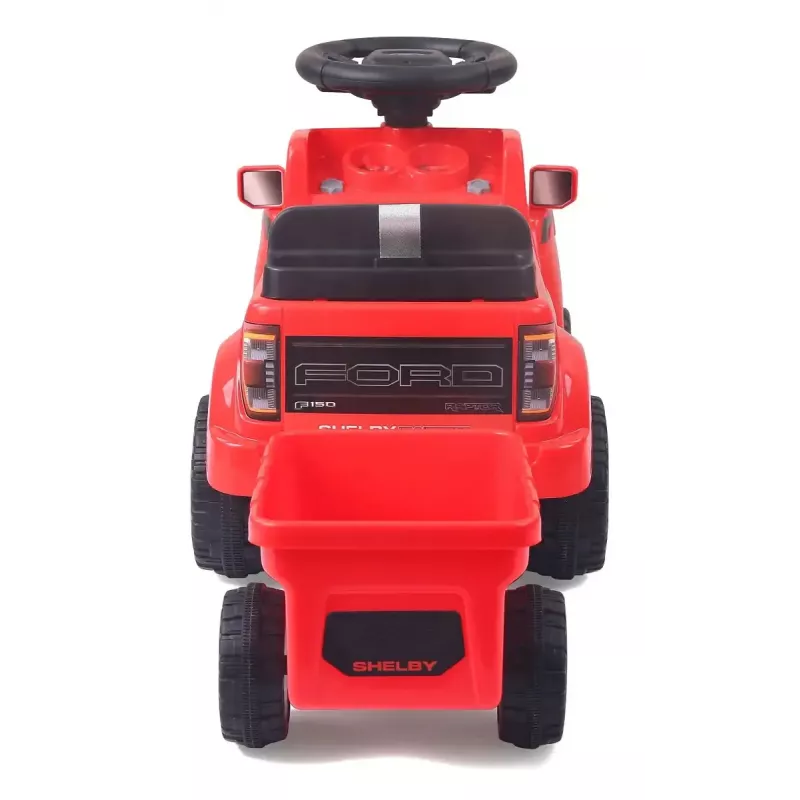 Coche de arrastre Jamara Shelby Ford F-150 Raptor – a batería, 1 asiento, 4 ruedas, negro/rojo