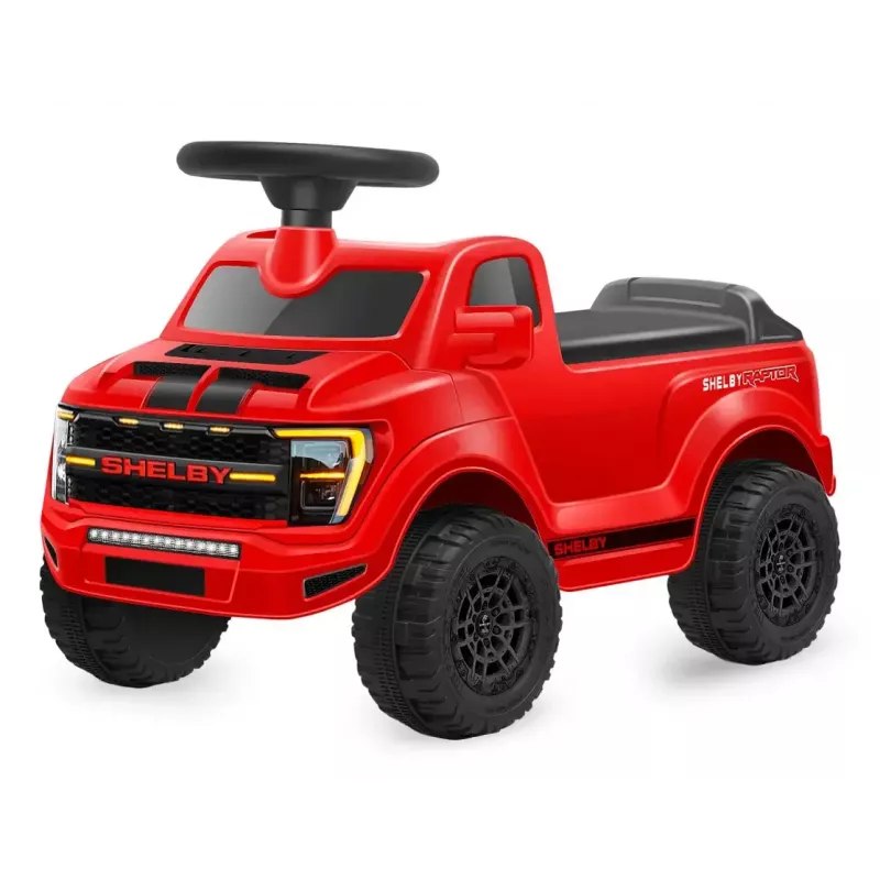 Coche de arrastre Jamara Shelby Ford F-150 Raptor – a batería, 1 asiento, 4 ruedas, negro/rojo