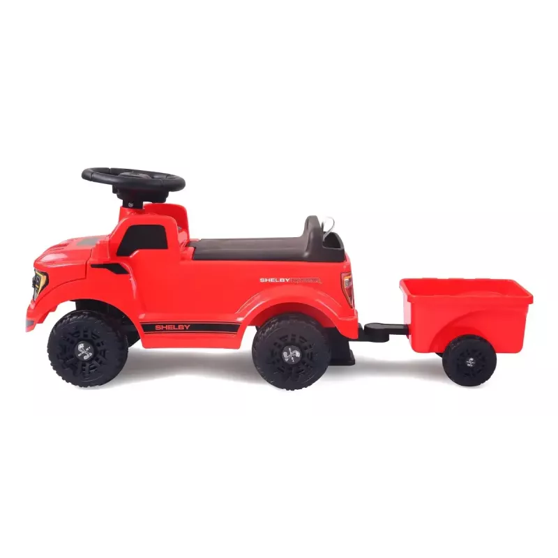 Coche de arrastre Jamara Shelby Ford F-150 Raptor – a batería, 1 asiento, 4 ruedas, negro/rojo