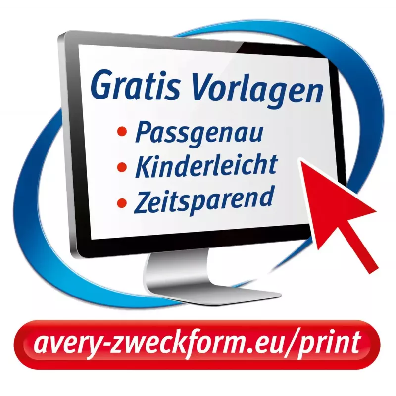 Films de inyección de tinta para transferencia textil Avery Zweckform MD1001 — polipropileno A4 210×297 mm, blanco, colores claros, pack de 5