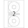 Etiquetas para CD HERMA A4 Ø 116 mm blanco papel mate opaco 50 uds.