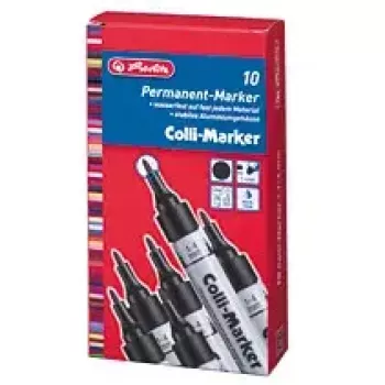Rotulador permanente Herlitz 08860603 negro 10 uds.