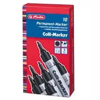 Rotulador permanente Herlitz 10845360 negro 10 uds.
