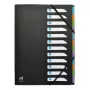 ELBA Memphis carpeta de fuelle A4, 12 bolsillos, negro (M593712 SW)