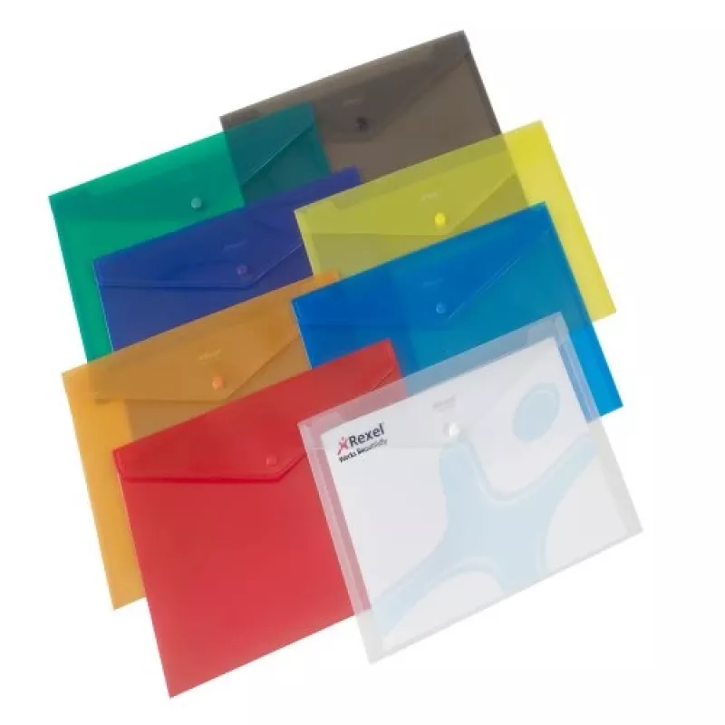 Rexel Popper Wallet A4 surtido, A4, polipropileno (PP), multicolor, 150 hojas, 335 mm, 235 mm