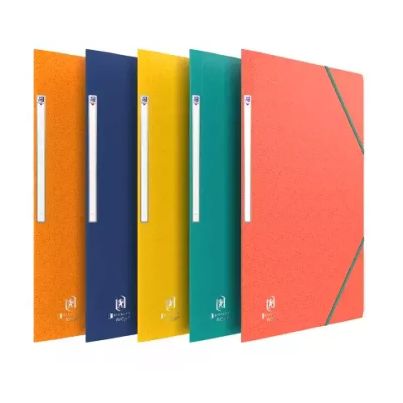 Carpeta con gomas en las esquinas ELBA Boston, A4, surtida, cartón 0,5 mm, con lengüeta de etiquetado - pack de 10 (120515.20)