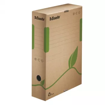 Archivador Esselte Eco FSC® 80 mm, marrón, verde, A4, 120 g, 80 x 327 x 233 mm