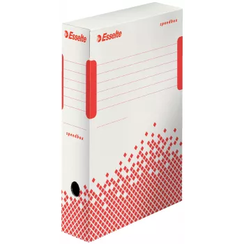 Archivador Esselte Speedbox FSC® 80 mm, papel, blanco, A4, horizontal/vertical, 80 mm, 250 mm
