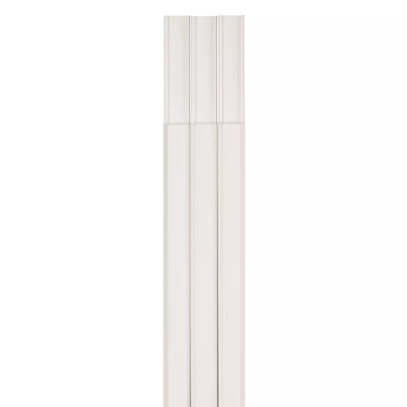 Hama 00020571 canaleta pasacables angular, blanca