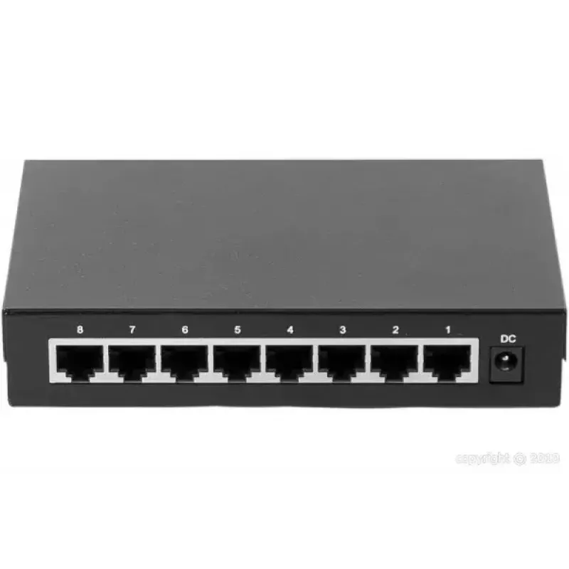 Switch no gestionado Dexlan 891008 8 puertos Gigabit Ethernet negro