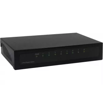 Switch no gestionado Dexlan 891008 8 puertos Gigabit Ethernet negro
