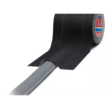 Cinta TESA 4611 negra 25 m caucho