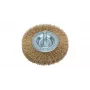 Bosch 2609256519 cepillo de disco, Ø 75 mm, alambre de acero latonado, vástago de 6 mm