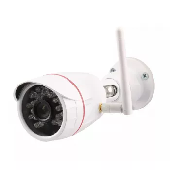 Olympia OC 1280P cámara de seguridad IP tipo bullet, para exterior, 1280 x 720, montaje en techo/pared, blanca
