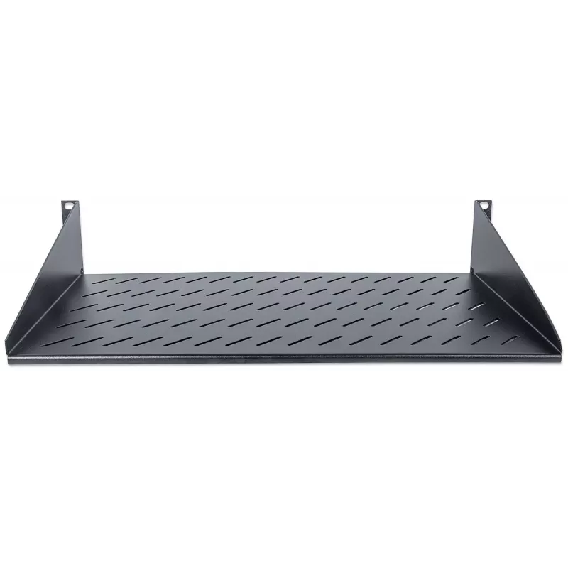 Bandeja extraíble Intellinet para rack de 19 inch, 2HE, montaje frontal de 2 puntos, 250 mm de profundidad, máx. 25 kg, negro, tres años de garantía