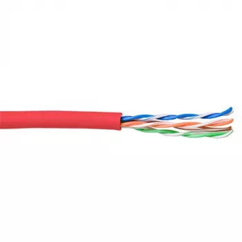 Cable de red ACT CAT5E U/UTP flexible rojo 100 m